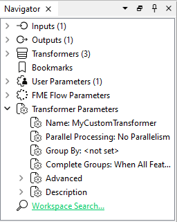Custom transformer Navigator